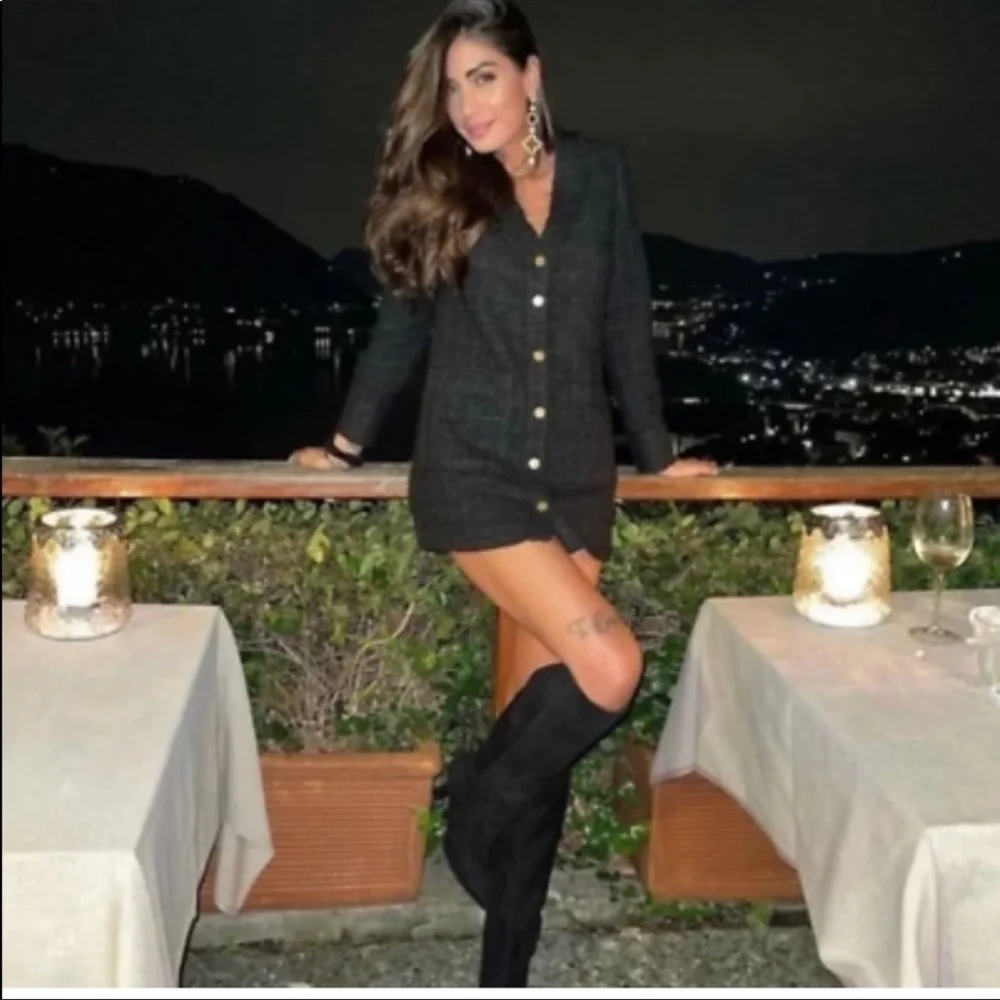 Zara textured black dress - Picture 5 of 7